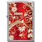 Zippo 2024 Zippo Custom Red With Gold Floral Street Chrome ZIP-207CI402277 - alternate 1